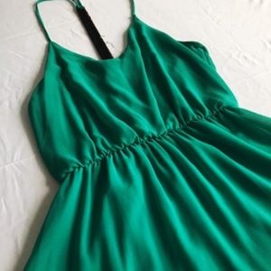 Emerald Green Fit and Flare Dress